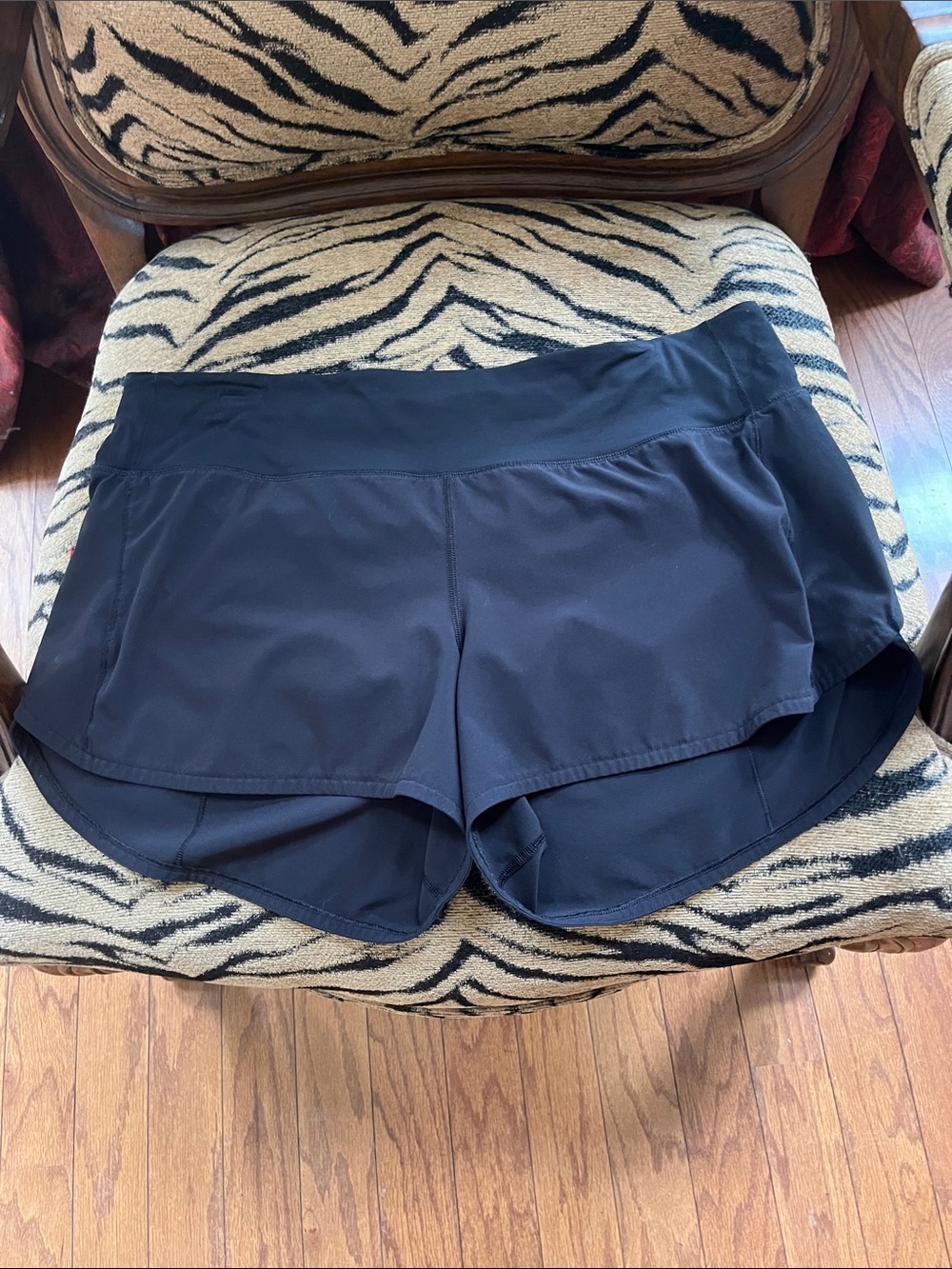 Size 12 Black! lululemon athletica Black Layered Run Shorts
